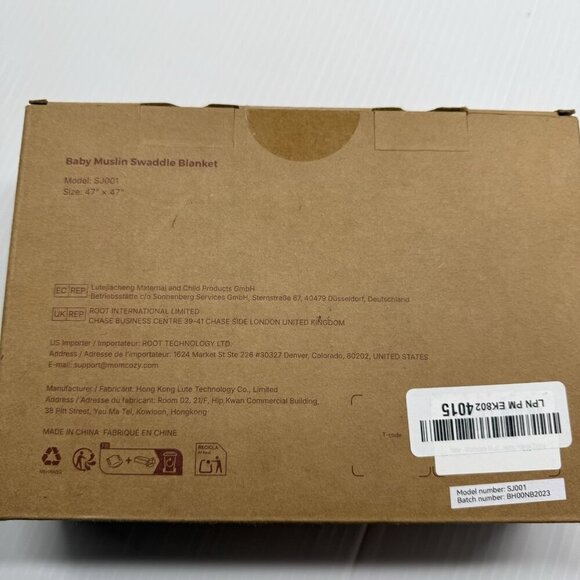 Momcozy Baby Muslin Multi Swaddle Blankets 4 Pack Soft NIB Newborn Wraps Comfy - Picture 6 of 6